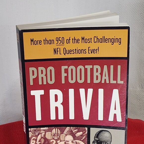 Pro Football Trivia More Than 950 NFL Questions by Bob Gill Softcover Book.... - Picture 2 of 16